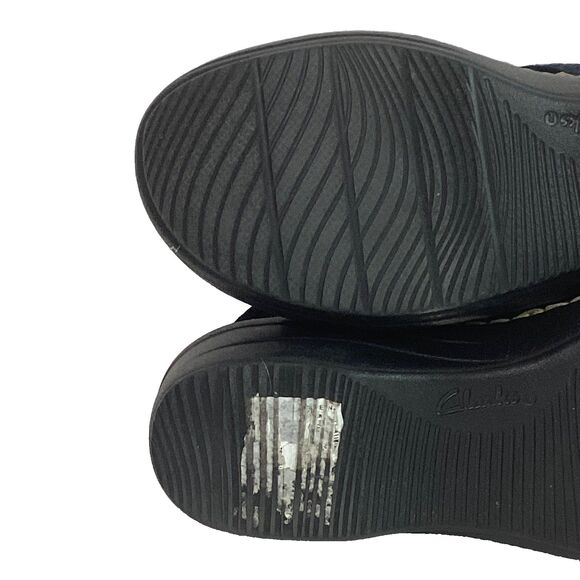 Clarks Merliah Echo Women 5.5(M) Blue Denim Strap Ankle Buckle Heel Sandal 28025 - Picture 7 of 9